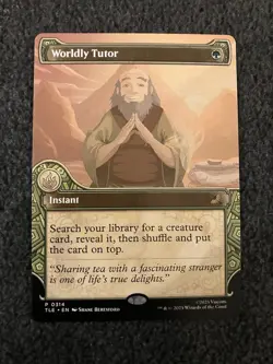 Magic MTG - Worldly Tutor (Showcase) - Avatar: The Last Airbender - Image 1