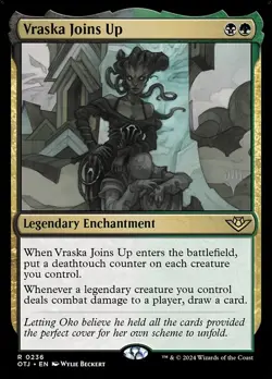 Vraska Joins Up-Outlaws Of Thunder Junction Promos-Foil-236p-LP - Image 1