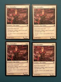 MTG Kor Firewalker x4 Worldwake WWK Playset Magic the Gathering 4x Play Set - Image 2