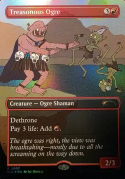 Treasonous Ogre (Rainbow Foil) Secret Lair Drop Foil MTG NM - Image 1