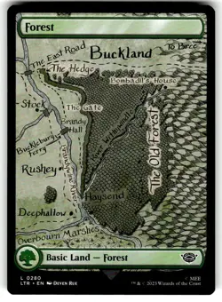 Forest (0280) #280 (NM) Lord of the Rings LTR Magic MTG - Image 1