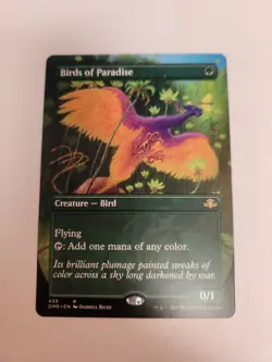 Birds of Paradise (Borderless) Dominaria Remastered Regular Near Mint NM MTG - Image 1
