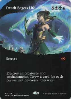 Death Begets Life (Borderless) M Tarkir: Dragonstorm 354 NM MTG - Image 1