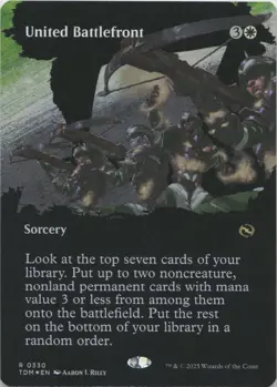 United Battlefront (Borderless) - FOIL - R Tarkir: Dragonstorm 330 - MTG - Image 1