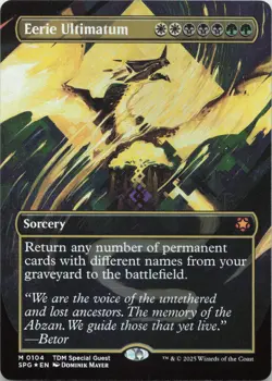 Eerie Ultimatum (Borderless) - FOIL - M Special Guests 104 - MTG - Image 1