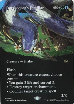 Fangkeeper's Familiar (Borderless) - FOIL - R Tarkir: Dragonstorm 357 - MTG - Image 1