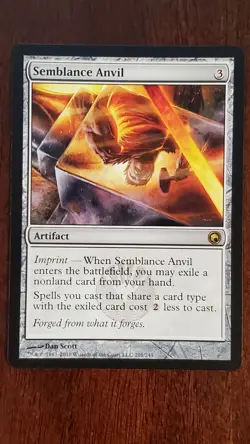 Semblance Anvil Scars of Mirrodin EX/LP #201 MTG Magic the Gathering Artifact - Image 1