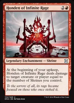 1x Honden of Infinite Rage - Foil NM-Mint, English Eternal Masters MTG Magic - Image 1