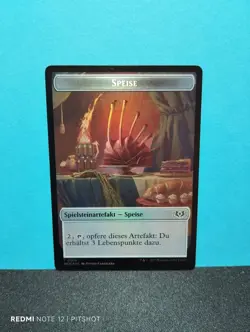 FOIL Speise Ratte Spielstein / Food Rat Token - MTG Magic - Image 1