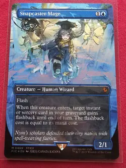 Snapcaster Mage (Borderless) (Chocobo Track Foil) Commander: Final Fantasy Foil - Image 1