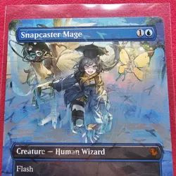 Snapcaster Mage (Borderless) (Chocobo Track Foil) Commander: Final Fantasy Foil - Image 3