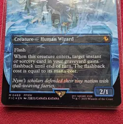 Snapcaster Mage (Borderless) (Chocobo Track Foil) Commander: Final Fantasy Foil - Image 4