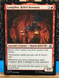 MTG - Longshot, Rebel Bowman. Avatar: the Last Airbender Eternal. Red UnCommon. - Image 1