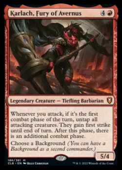 Baldur's Gate - Karlach, Fury of Avernus - MINT - NON FOIL - Image 1