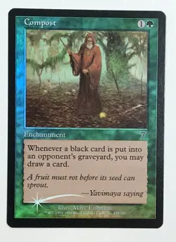 MTG COMPOST (FOIL) 7th Edition (OldManMTG 001-361) - Image 1