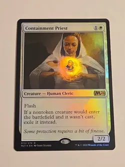 Containment Priest FOIL X1 M21 MTG Core Set 2021 - Image 1