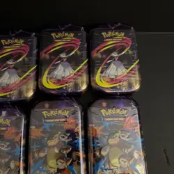 Pokemon Cards TCG Lot Of (10) Mega Evolution, Mini Tins, English - Image 4