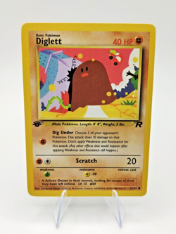 1st Edition Diglett 52/82 - Team Rocket - Pokemon Card - Near Mint (NM) - Image 1