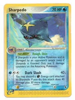 Pokemon Card: Sharpedo 22/109 EX Ruby Sapphire Set E-Reader Rare! PL - Image 1