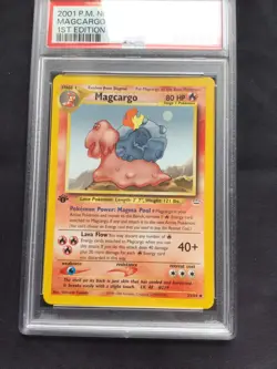 Pokemon Cards: 1st Edition Neo Revelation Uncommon: Magcargo 33/64: PSA 9 - Image 2