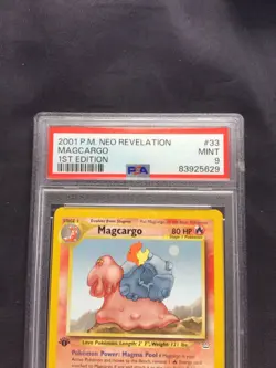Pokemon Cards: 1st Edition Neo Revelation Uncommon: Magcargo 33/64: PSA 9 - Image 3