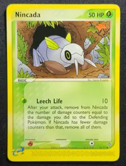 Nincada 68/97 2003 EX-Dragon Common Pokemon Card E-Reader Vintage - Image 1