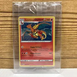 Special Delivery Charizard Pokemon Center Promo Card Sealed SWSH075 - Image 1