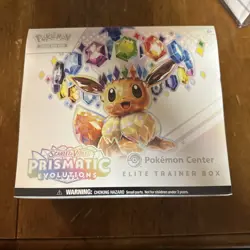 Pokemon TCG Prismatic Evolutions Pokemon Center Elite Trainer Box ETB Exclusive - Image 1