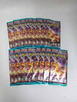 Pokemon Card Ruler of the Black Flame sv3 Japanese 17 Packs - Image 1