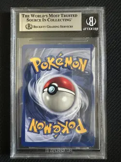 1999 Pokemon Base Set Shadowless Squirtle RED DIAMOND DOT ERROR #63 BGS 8 - Image 2
