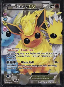 Pokemon Flareon EX RC28/RC32 Full Art XY Generations - Image 1