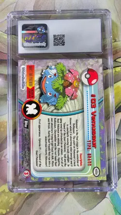 CGC Mint 9 Venusaur Pokemon Topps (1999) Series 1-3 Second Print - Image 2