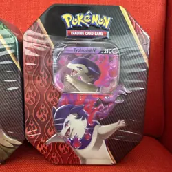 Pokemon TCG Divergent Powers Tins Set of 3 Sealed: Decidueye Samurot Typhlosion - Image 4