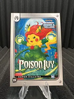Poison Ivy (Pikachu) #128 Glitter Holo - Heros & Villains Flash Edition Pokemon - Image 1