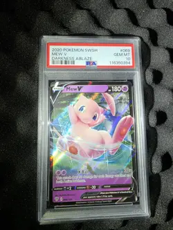 Pokemon Mew V Ultra Rare Holo 069/189 Darkness Ablaze PSA 10 2020 - Image 1