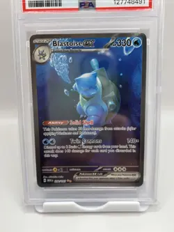 Pokemon TCG Blastoise EX Sir 200/165 Scarlet & Violet 151 PSA 8 NM-MT - Image 2