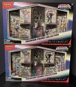 Pokemon Prismatic Evolutions Premium Figure Collection Sealed x2 - Image 1