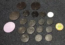 Pokemon TCG Official Plastic Coin Lot Of 19 + 2000 Movie Coin Collectible Rare - Image 2