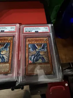 2004 Yu-Gi-Oh! Promo #EN001 Blue-Eyes Shining Dragon Movie Pack PSA 9 X4 - Image 2