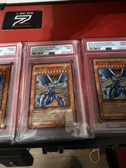 2004 Yu-Gi-Oh! Promo #EN001 Blue-Eyes Shining Dragon Movie Pack PSA 9 X4 - Image 4
