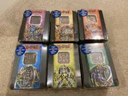 Yugioh 2005 Tin Collection Set of 6 Sealed - Includes Dark Magician Girl Tin - Image 1
