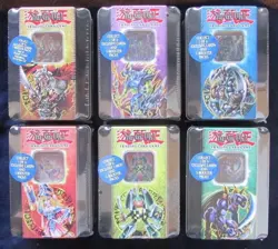 Yugioh 2005 Tin Collection Set of 6 Sealed - Includes Dark Magician Girl Tin - Image 2