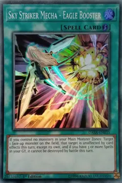 DASA-EN035 SKY STRIKER MECHA - EAGLE BOOSTER SUPER RARE 1ST EDITION YuGiOh CARD - Image 1