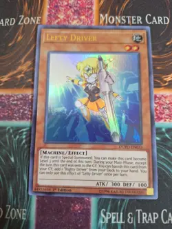 Yu-Gi-Oh! Lefty Driver Duel Power DUPO-EN033 Ultra Rare 1st Edition Near Mint - Image 1