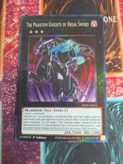 Yu-Gi-Oh! The Phantom Knights of Break Sword RA02-EN035 Collector's Rare 1st NM - Image 1