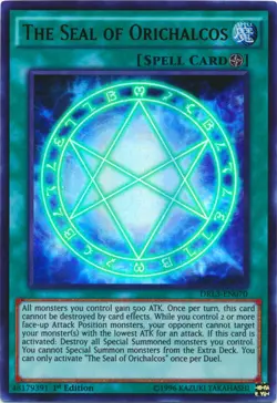 The Seal of Orichalcos - DRL3-EN070 - Ultra Rare - 1st Edition Near Mint Yugioh! - Image 1