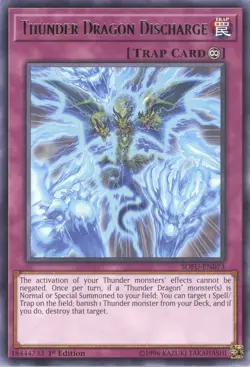 Yugioh - Thunder Dragon Discharge (Rare) (1st Edition) - SOFU-EN073 P - Image 1