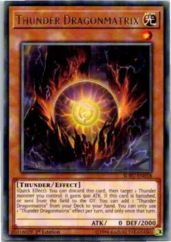 Thunder Dragonmatrix #SOFU-EN018 Yugioh Lightly played 1st Edition - Image 1
