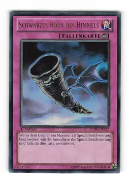 Yugioh SCHWARZES HORN DES HIMMELS , lcjw-de297 Ultra Rare deutsch PL 1. Auflage - Image 1