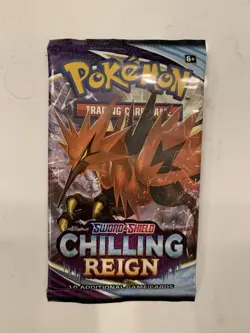 Pokemon TCG Chilling Reign Card Booster Pack New Factory Sealed | 1 pack 820650808463 - Image 1